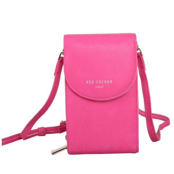 Red Cuckoo Cross Body Bag in Fuchsia