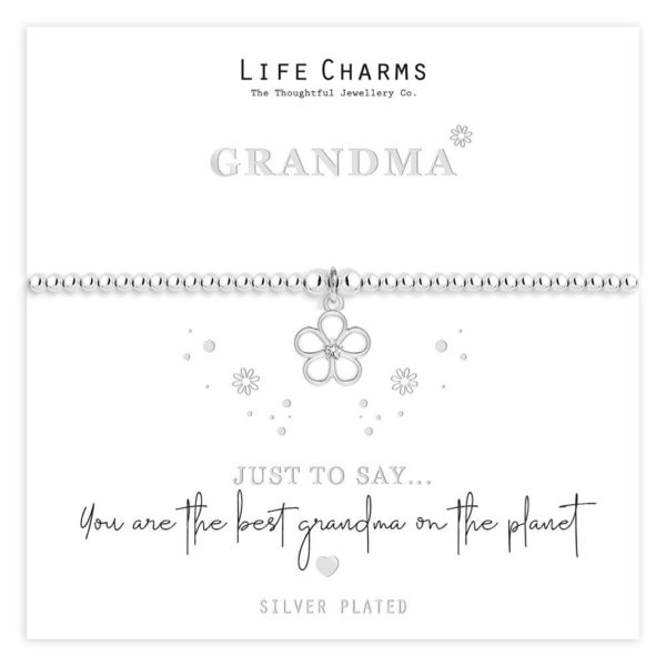 Life Charms Just To Say Grandma charm bracelet